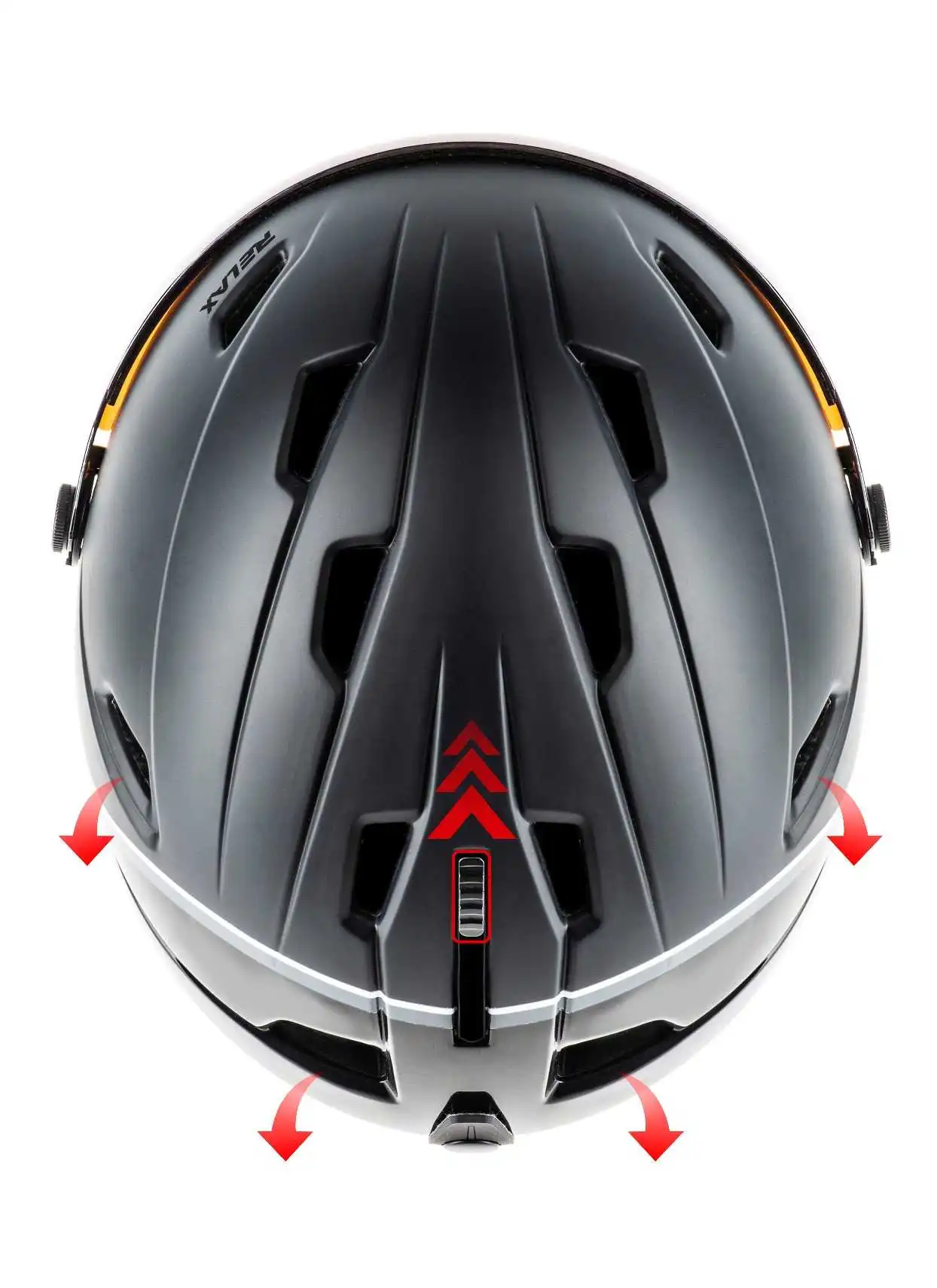 Relax Stealth Skihjelm Med Visir - Dame / Herre 3 Relax Stealth Skihjelm Med Visir - Dame / Herre - Billede 3